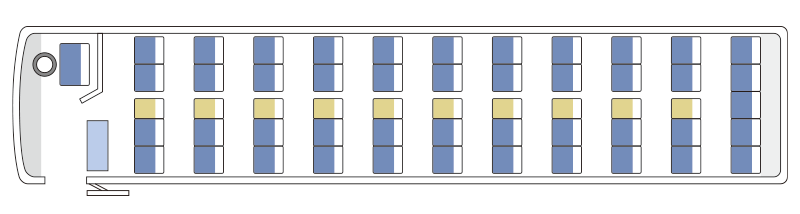 大型バス11列座席