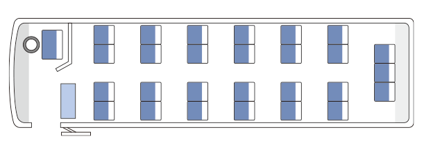 中型バス7列座席